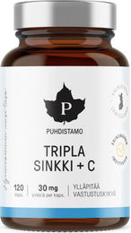 Puhdistamo Dreifach-Zink 25 mg mit Zink-Picolinat und Vitamin C 120 Kapseln ohne Zusatzstoffe – Bild 1 von 1