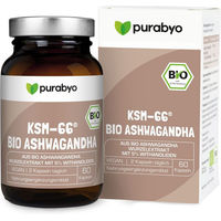 Produktbild von PURABYO BIO Ashwagandha KSM-66 Kapseln