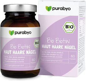 PURABYO BIO Biotin Selen und Zink Kombination Flüssig Vegan ohne Zusatzstoffe – Bild 1 von 2