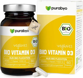 Purabyo Bio Vitamin D3 Kapseln mit Flechten vegan – Bild 1 von 1