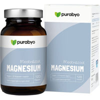 Produktbild von PURABYO Magnesium Kapseln vegan glutenfrei laktosefrei 120 Stück