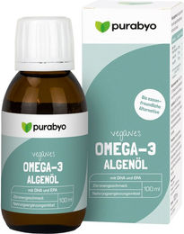 PURABYO Omega-3 Algenöl vegan flüssig mit 420 mg Omega-3 – Bild 1 von 2