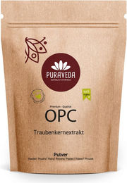 Puraveda OPC Traubenkernextrakt Pulver vegan glutenfrei laktosefrei ohne Zusatzstoffe – Bild 1 von 2