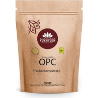 Produktbild von Puraveda OPC Traubenkernextrakt Pulver vegan glutenfrei laktosefrei ohne Zusatzstoffe