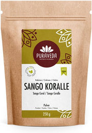Puraveda Sango Meereskoralle Algenkalk Pulver vegan ohne Zusatzstoffe 250 g – Bild 1 von 2