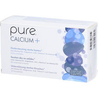 Produktbild von pure Calcium + Lutschtabletten mit Carbonat, zuckerfrei, glutenfrei, laktosefrei und vegetarisch, 60 Stück
