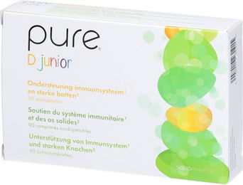 pure D junior Vitamin D Lutschtabletten für Kinder vegetarisch – Bild 1 von 1