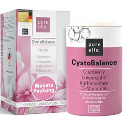 Pure Ella Cranberry+ D-Mannose Kräuter-Komplex mit Inulin - 60 Kapseln - Vegan, zuckerfrei und ohne Zusatzstoffe – Bild 1 von 6