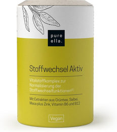 pure ella. Stoffwechsel Aktiv Kapseln vegan bio für Frauen Erwachsene und Senioren – Bild 1 von 2