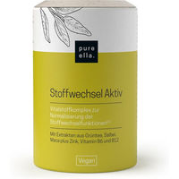 Produktbild von pure ella. Stoffwechsel Aktiv Kapseln vegan bio für Frauen Erwachsene und Senioren