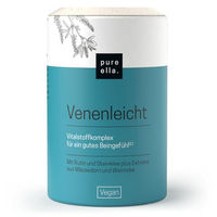Produktbild von Pure Ella Venen Komplex Mineralstoff- und Kräuter-Komplex mit Rutin, Steinklee, Mäusedorn und Weinreben, Vegan, 60 Kapseln