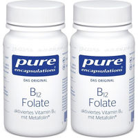 Produktbild von Pure Encapsulations B12 Folate B-Komplex Kapseln glutenfrei und laktosefrei