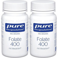 Produktbild von Pure Encapsulations Folate Folsäure 400 Kapseln 180 Stück laktosefrei glutenfrei ohne Zusatzstoffe für Frauen