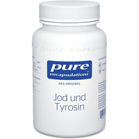 Produktbild von Pure Encapsulations Jod und Tyrosin Kapseln mit Kaliumjodid, laktosefrei und glutenfrei, 60 Stück