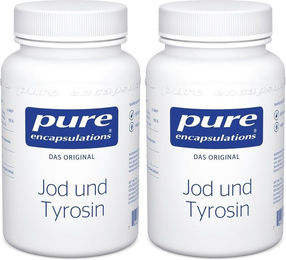 Pure Encapsulations Jod und Tyrosin mit Kaliumjodid Kapseln, 120 Kapseln, glutenfrei und laktosefrei – Bild 1 von 1