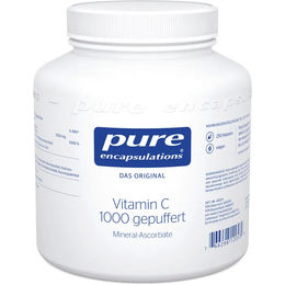 Pure Encapsulations Vitamin C 1000 gepuffert Calciumascorbat Kapseln 250 Stück laktosefrei glutenfrei ohne Zusatzstoffe – Bild 1 von 2