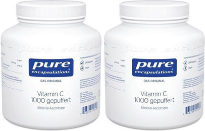 Pure Encapsulations Vitamin C 1000 gepuffert Calciumascorbat Kapseln laktosefrei und glutenfrei für Sportler – Bild 1 von 2
