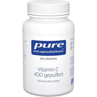 Produktbild von Pure Encapsulations Vitamin C 400 gepuffert Calciumascorbat Kapseln 90 Stück laktosefrei glutenfrei ohne Zusatzstoffe