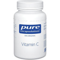 Produktbild von Pure Encapsulations Vitamin C Kapseln mit Ascorbinsäure 1000 mg, 90 Kapseln, laktosefrei, glutenfrei, ohne Zusatzstoffe