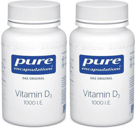 Pure Encapsulations Vitamin D3 1000 I.E. Kapseln 120 Stück laktosefrei glutenfrei ohne Zusatzstoffe – Bild 1 von 1