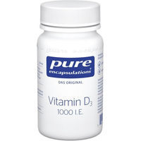 Produktbild von Pure Encapsulations Vitamin D3 1000 IE Kapseln 60 Stück laktosefrei glutenfrei ohne Zusatzstoffe