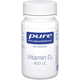 Pure Encapsulations Vitamin D3 400 I.E. Kapseln 60 Stück laktosefrei glutenfrei ohne Zusatzstoffe – Bild 1 von 1