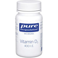 Produktbild von Pure Encapsulations Vitamin D3 400 I.E. Kapseln 60 Stück laktosefrei glutenfrei ohne Zusatzstoffe