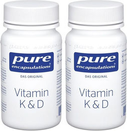 Pure Encapsulations Vitamin K & D Kapseln 120 Stück laktosefrei glutenfrei ohne Zusatzstoffe – Bild 1 von 1