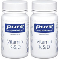 Produktbild von Pure Encapsulations Vitamin K & D Kapseln 120 Stück laktosefrei glutenfrei ohne Zusatzstoffe