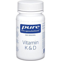 Produktbild von Pure Encapsulations Vitamin K & D Kapseln mit 1000 IE hochdosiert für Kinder sowie Schwangere und Stillende