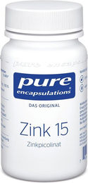 Pure Encapsulations Zink 15 mg Zinkpicolinat Kapseln 30 Stück für Schwangere und Stillende – Bild 1 von 1