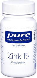 Pure Encapsulations Zink 15 Zinkpicolinat Kapseln 180 Stück laktosefrei glutenfrei ohne Zusatzstoffe – Bild 1 von 2