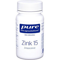 Produktbild von Pure Encapsulations Zink 15 Zinkpicolinat Kapseln 180 Stück laktosefrei glutenfrei ohne Zusatzstoffe