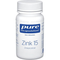 Produktbild von Pure Encapsulations Zink 15 Zinkpicolinat Kapseln 60 Stück laktosefrei glutenfrei ohne Zusatzstoffe