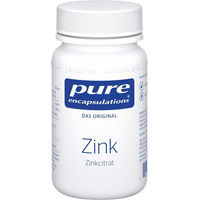 Produktbild von Pure Encapsulations Zink Citrat Kapseln 60 Stück laktosefrei glutenfrei ohne Zusatzstoffe