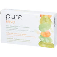 Produktbild von Pure Ferro Eisen Tabletten Vegan Glutenfrei Laktosefrei 60 Stück