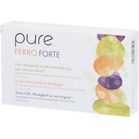 Produktbild von pure Ferro Forte Eisen Tabletten vegan glutenfrei laktosefrei 60 Stück