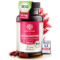 Produktbild von Pure Nature Astaxanthin hochdosiert 12 mg 60 vegane Kapseln mit Bio-Olivenöl