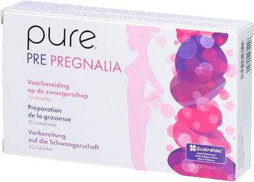 pure Pre Pregnalia Tabletten vegan glutenfrei laktosefrei für Frauen und Schwangere sowie Stillende – Bild 1 von 1