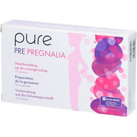 Produktbild von pure Pre Pregnalia Tabletten vegan glutenfrei laktosefrei für Frauen und Schwangere sowie Stillende