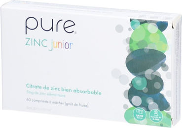 Pure Zinc Junior Solidpharma Zink Citrat Lutschtabletten für Kinder zuckerfrei vegan vegetarisch 60 Stück – Bild 1 von 1