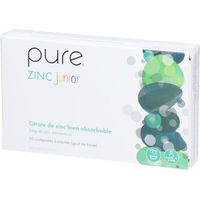 Produktbild von Pure Zinc Junior Solidpharma Zink Citrat Lutschtabletten für Kinder zuckerfrei vegan vegetarisch 60 Stück