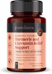 pureclinica Kurkuma Gelbwurz Extrakt Tabletten 180 Stück – Bild 1 von 4
