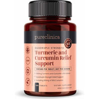Produktbild von pureclinica Kurkuma Gelbwurz Extrakt Tabletten 180 Stück