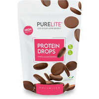 Produktbild von PURELITE Protein Drops Vollmilch Schokolade, vegetarisch, zuckerfrei, Low Carb, 450 g