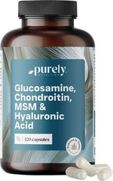 Purely Nutrition Glucosamin Chondroitin MSM und Hyaluronsäure Kapseln 120 Stück – Bild 1 von 1