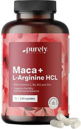 Purely Nutrition Maca 4000 mg und L-Arginin HCl Kapseln 240 Stück – Bild 1 von 1
