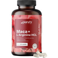 Produktbild von Purely Nutrition Maca 4000 mg und L-Arginin HCl Kapseln 240 Stück