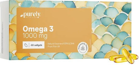 Purely Omega-3 1000 mg Fischöl Kapseln 60 Stück – Bild 1 von 1