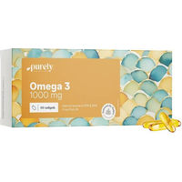 Produktbild von Purely Omega-3 1000 mg Fischöl Kapseln 60 Stück